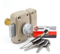 Thirard - Verrou de porte à bouton haute sécurité 45 mm carte de propriété THIRARD