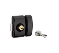 THIRARD Verrou à Double Entrée Acier Cylindre 45 mm Verni | verrou double entrée, cylindre 45 mm, acier, finition verni, 4 clés, porte d'entrée vitrée, fabrication française, noir