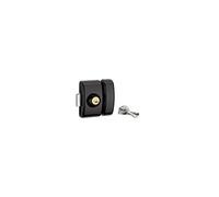 THIRARD - Verrou double entrée Universel pour porte d'entrée, cylindre 45mm, acier, 4 clés, epoxy noir