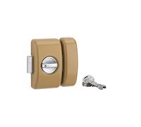 THIRARD - Verrou Universel Cylindre à Bouton - Cylindre 45 mm - Ø 23 mm - Acier - Epoxy Bronze - Sécurité Porte d'Entrée - 3 Clés Crantées - Réversible