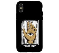 Third Eye I See You - Eye In The Palm Of Hand - Yoga drôle Coque pour iPhone X/XS