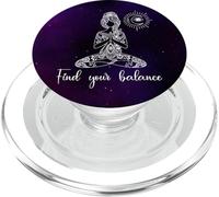Third Eye Yoga Mandala Spiritualité Méditation Namaste PopSockets PopGrip pour MagSafe