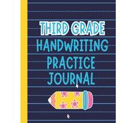 Third Grade Handwriting Practice Notebook | Writing Journal for Kids, School, Homeschool | 8.5 x 11 Workbook with 100 Blank Dotted Midline Pages | ... Letters, Numbers, Sight Words, Sentences