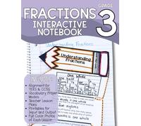Third Grade Math Fractions Interactive Notebook: TEKS & Common Core Aligned
