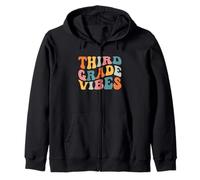 Third Grade Vibes 3rd Grade Teacher Retro 1st Day Of School Sweat à Capuche