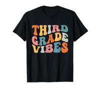 Third Grade Vibes 3rd Grade Teacher Retro 1st Day Of School T-Shirt