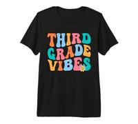 Third Grade Vibes Retro Teacher Women Kids Back to School T-Shirt Haut de Gamme