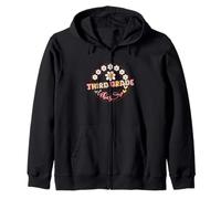 Third Grade Vibes Teacher Back To School Fleurs de 3e année Sweat à Capuche