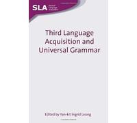 Third Language Acquisition And Universal Grammar