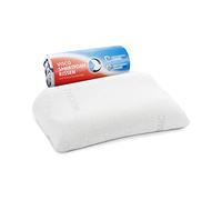 Third of Life Oreiller Cervical MATAR | Oreiller Ergonomique Contre Les douleurs de Cou | Coussin à mémoire de Forme | Oreiller idéal pour Dormir su Le côté et Le Dos | 55 x 40 x 11/9 cm