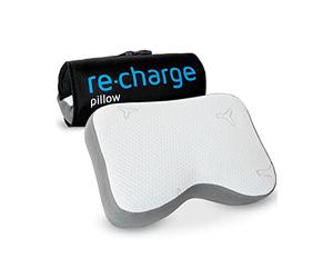 Third of Life Oreiller Cervical Re-Charge Intense, Coussin Ergonomique à mémoire de Forme avec Charbon de Bambou, Oreiller Haut de Gamme avec Technologie innovante pour Un Sommeil Plus Profond, 50x30