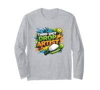 Third Shot Drop Artiste Pickleball Player Art Manche Longue