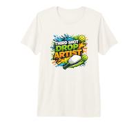 Third Shot Drop Artiste Pickleball Player Art T-Shirt Haut de Gamme