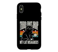 Third Shot Drop My Cat n'est Pas d'accord avec Le Pickleball Coque pour iPhone X/XS