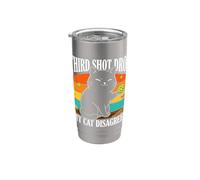 Third Shot Drop My Cat n'est pas d'accord avec le pickleball Gobelet isotherme en acier inoxydable double paroi