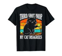Third Shot Drop My Cat n'est Pas d'accord avec Le Pickleball T-Shirt Graphique avec Valeur