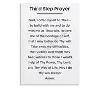 Third Step Prayer Canvas Poster Twelve Step Recovery Decor | Classic surrender prayer displayed in warm vintage style for daily inspiration(Unframed,16x24inch(40x60cm))