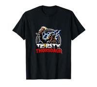 Thirsty Thorsdagr Viking Thunder Horn Nordic Thursday Thor T-Shirt