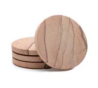 Thirstystone, Pierre de grès Naturel Multicolore de Marque Cinnabar - Pierre Durable avec différents Motifs - Chaque sous-Verre est Un Original, Sable