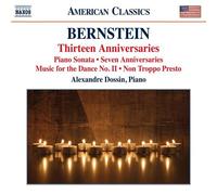 Leonard Bernstein – Thirteen Ansniversaries : Musique pour piano – CD – NAXOS – Neuf