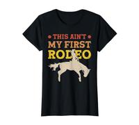 This Ain't My First Rodeo T-Shirt Graphique avec Valeur, Femme, Noir, M