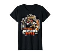 This Bartender Bites Funny T Rex Bartending T-Shirt Graphique avec Valeur