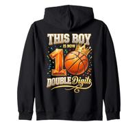 This Boy is Now Double Digits Basketball 10e Anniversaire Sweat à Capuche