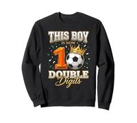 This Boy is Now Double Digits Football Sports 10e Anniversaire Sweatshirt