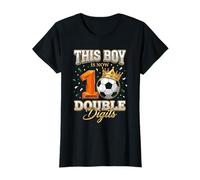 This Boy is Now Double Digits Football Sports 10e Anniversaire T-Shirt