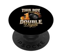 This Boy is Now Double Digits Skater Sports 10e Anniversaire PopSockets PopGrip Adhésif