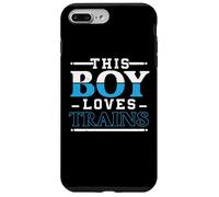 This Boy Loves Trains Train Engineer Locomotives Train Coque pour iPhone 7 Plus/8 Plus