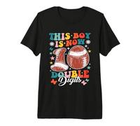 This Boy Now Ballon de Football 10 Ans Double Chiffres T-Shirt Haut de Gamme