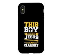 This Boy Runs on Jesus and Clarinette Coque pour iPhone X/XS