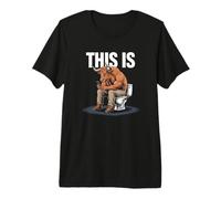 This Bullshit Funny Bull Toilet Humorous T-Shirt Haut de Gamme