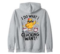This Chick is Retired I Do What I Clucking Want Retirement Sweat à Capuche
