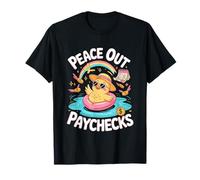 This Chick is Retired Peace Out Paychecks Retirement T-Shirt