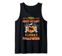 This Crazy Cat Lady Siamese Cat Loves Halloween Costume Débardeur