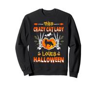This Crazy Cat Lady Siamese Cat Loves Halloween Costume Sweatshirt
