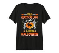 This Crazy Cat Lady Siamese Cat Loves Halloween Costume T-Shirt Haut de Gamme