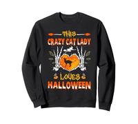 This Crazy Cat Lady Sphynx Cat Loves Halloween Costume Sweatshirt