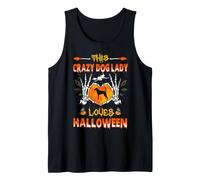 This Crazy Dog Lady American Foxhound Loves Halloween Débardeur