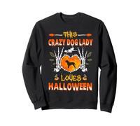 This Crazy Dog Lady Dogue de Bordeaux Loves Halloween Sweatshirt