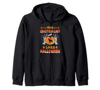 This Crazy Dog Lady Golden Retriever Loves Halloween Sweat à Capuche