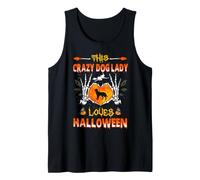 This Crazy Dog Lady Irish Setter Loves Halloween Costume Débardeur