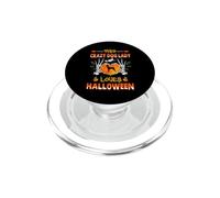 This Crazy Dog Lady Miniature Pinscher Loves Halloween PopSockets PopGrip pour MagSafe