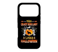 This Crazy Dog Lady Old English Sheepdog Loves Halloween Coque pour iPhone 17 Pro