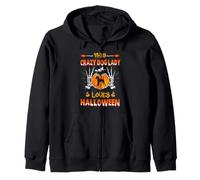 This Crazy Dog Lady Welsh Terrier Loves Halloween Costume Sweat à Capuche