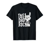 This Dad Rocks Rockhand Diable Fête des pères T-Shirt