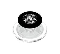 This Dad Runs on Jesus and Coffee PopSockets PopGrip pour MagSafe