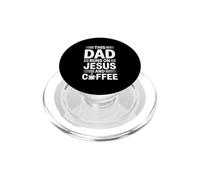 This Dad Runs on Jesus and Coffee PopSockets PopGrip pour MagSafe
